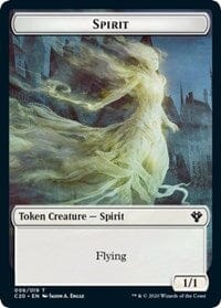 Spirit // Treasure Double-sided Token [Commander 2020 Tokens] MTG Single Magic: The Gathering  | Multizone: Comics And Games