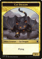 Cat Dragon // Dragon (007) Double-sided Token [Commander 2017 Tokens] MTG Single Magic: The Gathering  | Multizone: Comics And Games