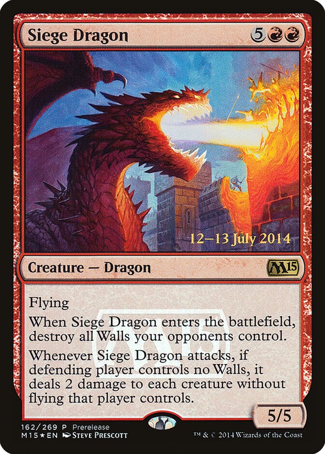 Siege Dragon [Magic 2015 Promos] MTG Single Magic: The Gathering  | Multizone: Comics And Games