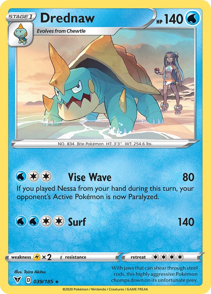 Drednaw (039/185) [Sword & Shield: Vivid Voltage] Pokemon Single Pokémon  | Multizone: Comics And Games