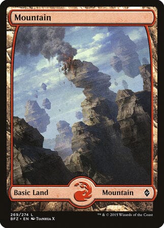 Mountain (269) - Full Art [Battle for Zendikar] MTG Single Magic: The Gathering  | Multizone: Comics And Games