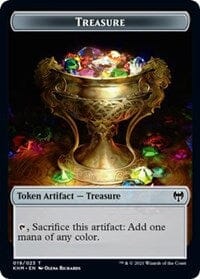 Treasure // Emblem - Tibalt, Cosmic Impostor Double-sided Token [Kaldheim Tokens] MTG Single Magic: The Gathering  | Multizone: Comics And Games