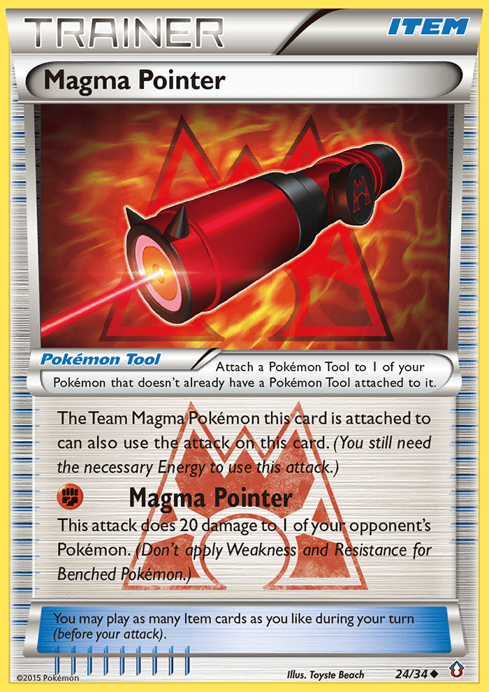 Magma Pointer (24/34) [XY: Double Crisis] Pokemon Single Pokémon  | Multizone: Comics And Games