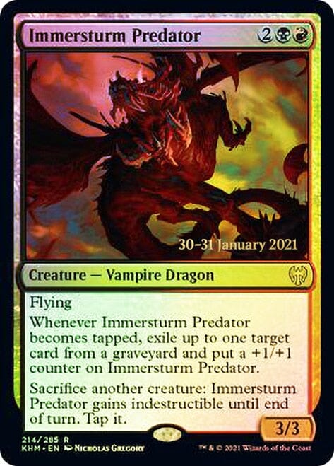 Immersturm Predator [Kaldheim Prerelease Promos] MTG Single Magic: The Gathering  | Multizone: Comics And Games
