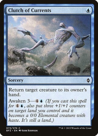 Clutch of Currents [Battle for Zendikar] MTG Single Magic: The Gathering  | Multizone: Comics And Games