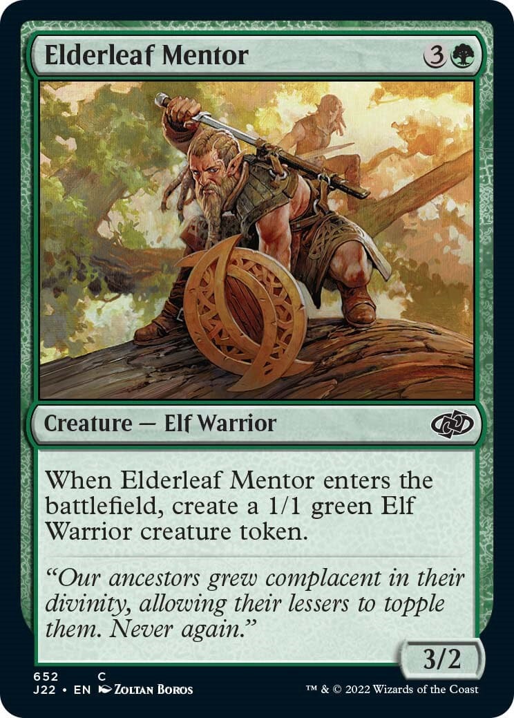 Elderleaf Mentor [Jumpstart 2022] MTG Single Magic: The Gathering  | Multizone: Comics And Games