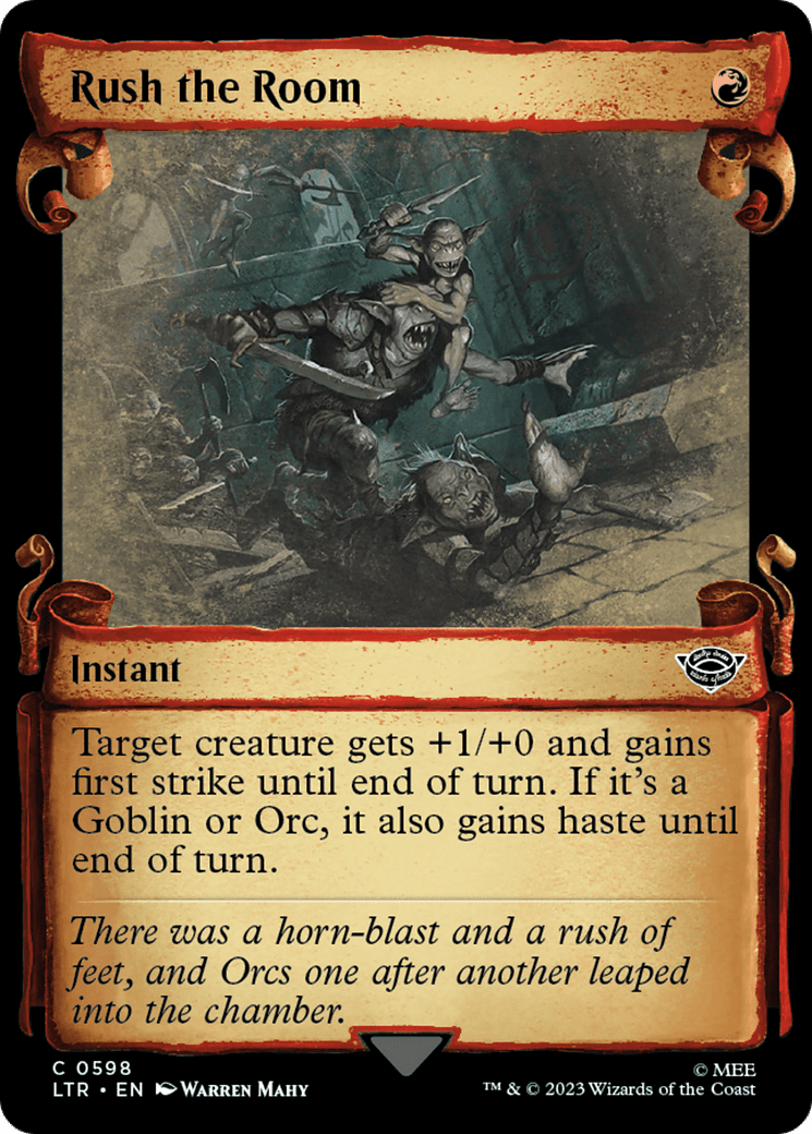 Rush the Room [The Lord of the Rings: Tales of Middle-Earth Showcase Scrolls] MTG Single Magic: The Gathering  | Multizone: Comics And Games
