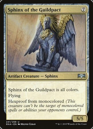 Sphinx of the Guildpact [Ravnica Allegiance] MTG Single Magic: The Gathering  | Multizone: Comics And Games