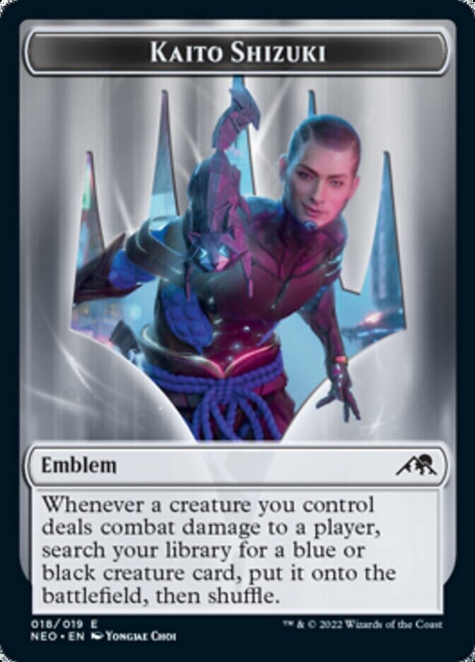 Kaito Shizuki Emblem [Kamigawa: Neon Dynasty Tokens] MTG Single Magic: The Gathering  | Multizone: Comics And Games