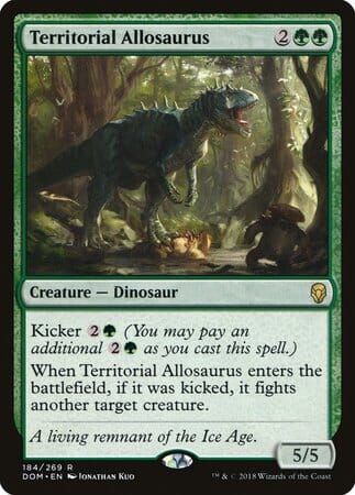 Territorial Allosaurus [Dominaria] MTG Single Magic: The Gathering  | Multizone: Comics And Games