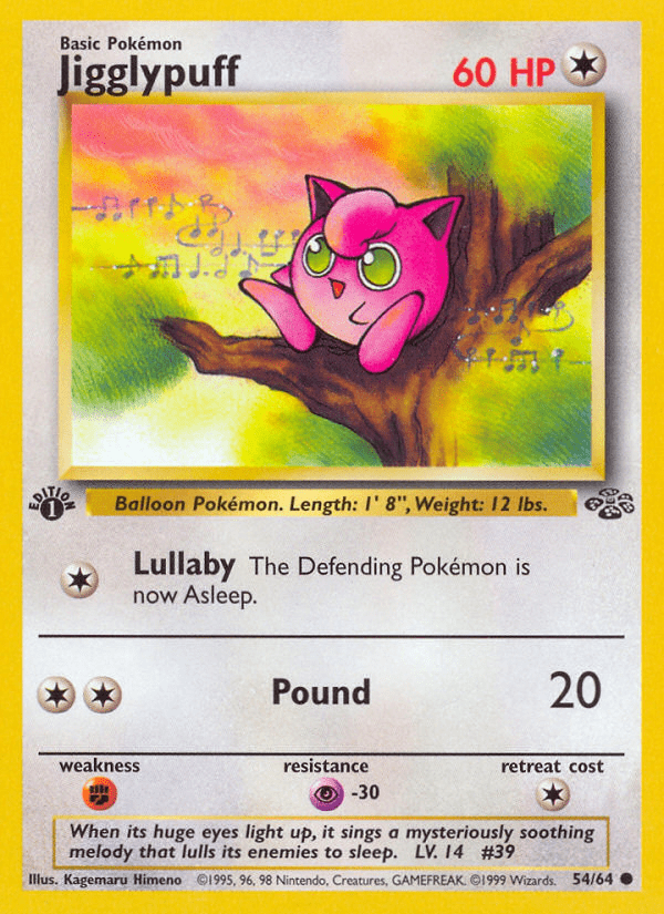 Jigglypuff (54/64) [Jungle 1st Edition] Pokemon Single Pokémon  | Multizone: Comics And Games