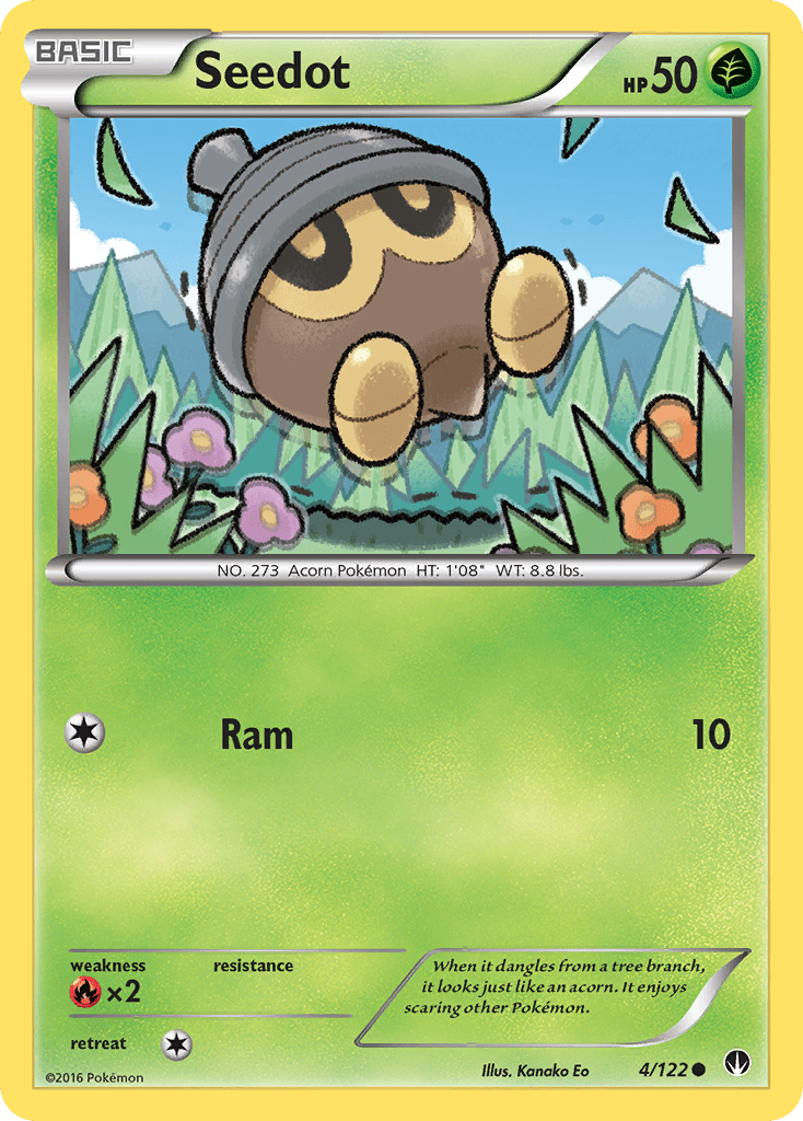 Seedot (4/122) [XY: BREAKpoint] Pokemon Single Pokémon  | Multizone: Comics And Games