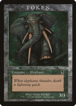 Elephant Token (Odyssey) [Magic Player Rewards 2002] MTG Single Magic: The Gathering  | Multizone: Comics And Games