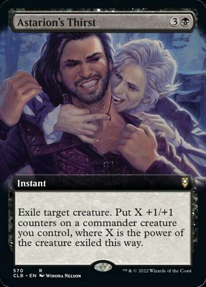 Astarion's Thirst (Extended Art) [Commander Legends: Battle for Baldur's Gate] MTG Single Magic: The Gathering  | Multizone: Comics And Games