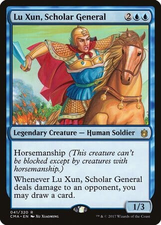 Lu Xun, Scholar General [Commander Anthology] MTG Single Magic: The Gathering  | Multizone: Comics And Games