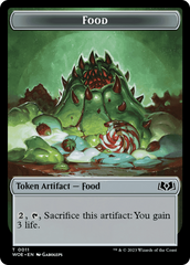 Faerie // Food (0011) Double-Sided Token [Wilds of Eldraine Tokens] | Multizone: Comics And Games