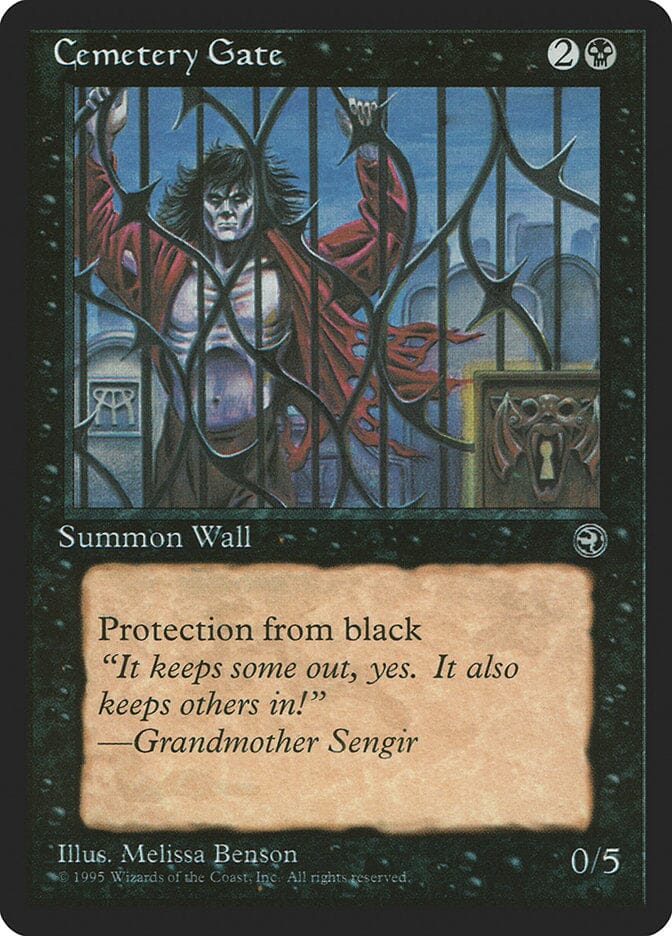 Cemetery Gate (Grandmother Sengir Flavor Text) [Homelands] MTG Single Magic: The Gathering  | Multizone: Comics And Games
