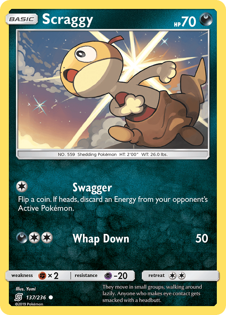 Scraggy (137/236) [Sun & Moon: Unified Minds] Pokemon Single Pokémon  | Multizone: Comics And Games
