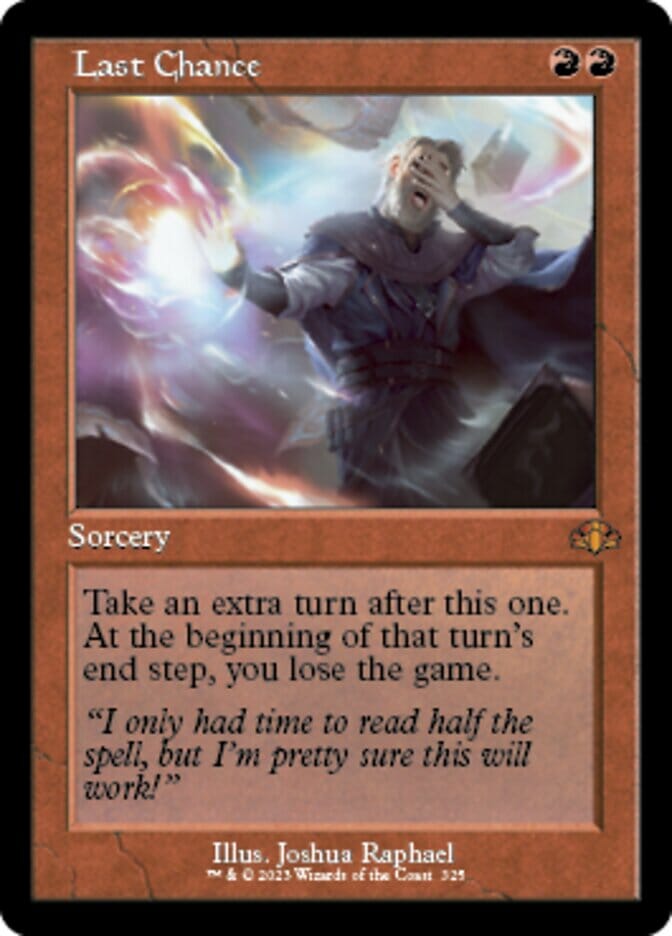 Last Chance (Retro) [Dominaria Remastered] MTG Single Magic: The Gathering  | Multizone: Comics And Games