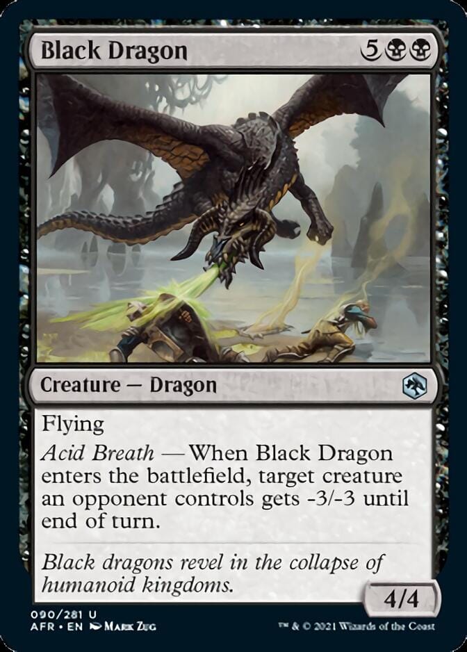 Black Dragon [Dungeons & Dragons: Adventures in the Forgotten Realms] MTG Single Magic: The Gathering  | Multizone: Comics And Games