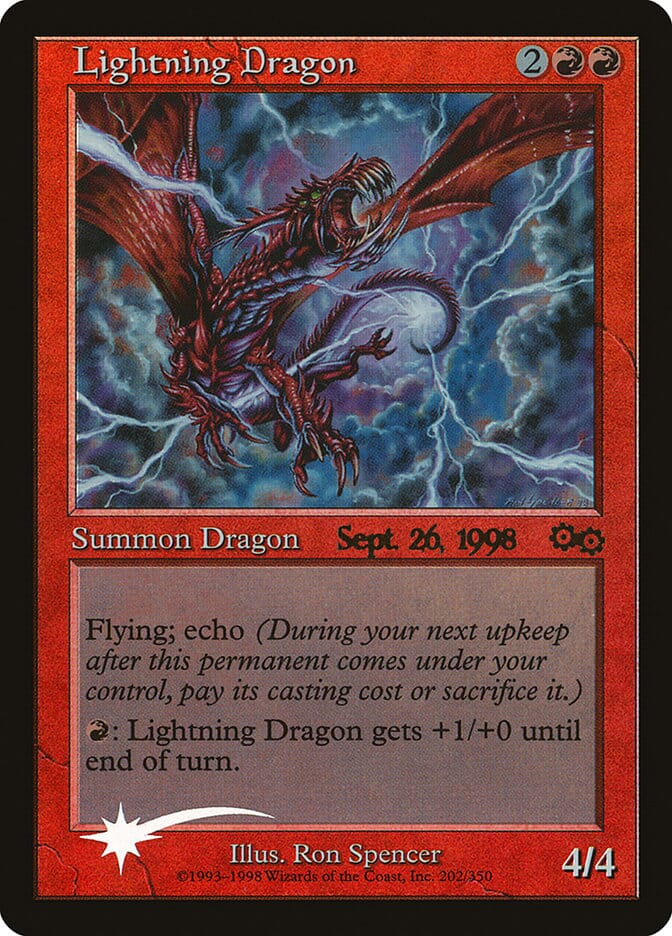 Lightning Dragon [Urza's Saga Promos] MTG Single Magic: The Gathering  | Multizone: Comics And Games
