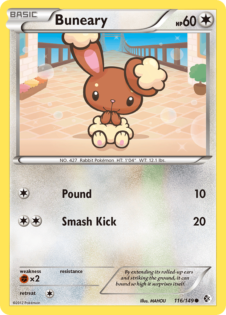 Buneary (116/149) [Black & White: Boundaries Crossed] Pokemon Single Pokémon  | Multizone: Comics And Games
