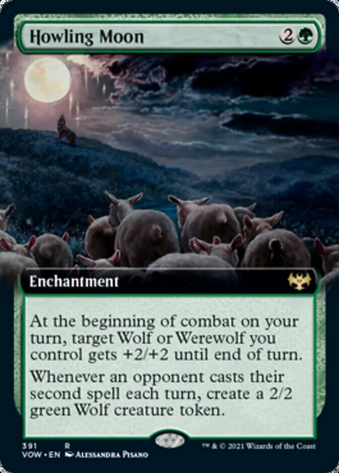 Howling Moon (Extended) [Innistrad: Crimson Vow] MTG Single Magic: The Gathering  | Multizone: Comics And Games