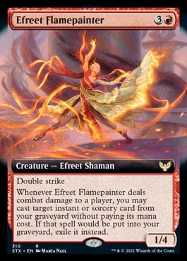 Efreet Flamepainter (Extended) [Strixhaven: School of Mages] MTG Single Magic: The Gathering  | Multizone: Comics And Games