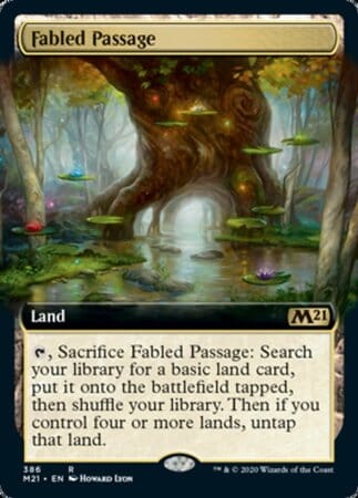 Fabled Passage (Extended Art) [Core Set 2021] MTG Single Magic: The Gathering  | Multizone: Comics And Games