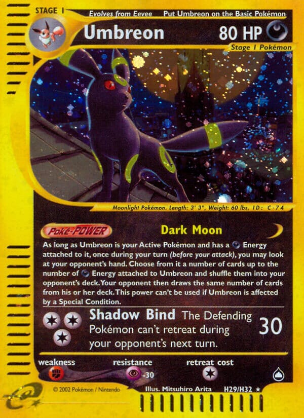 Umbreon (H29/H32) [Aquapolis] Pokemon Single Pokémon  | Multizone: Comics And Games