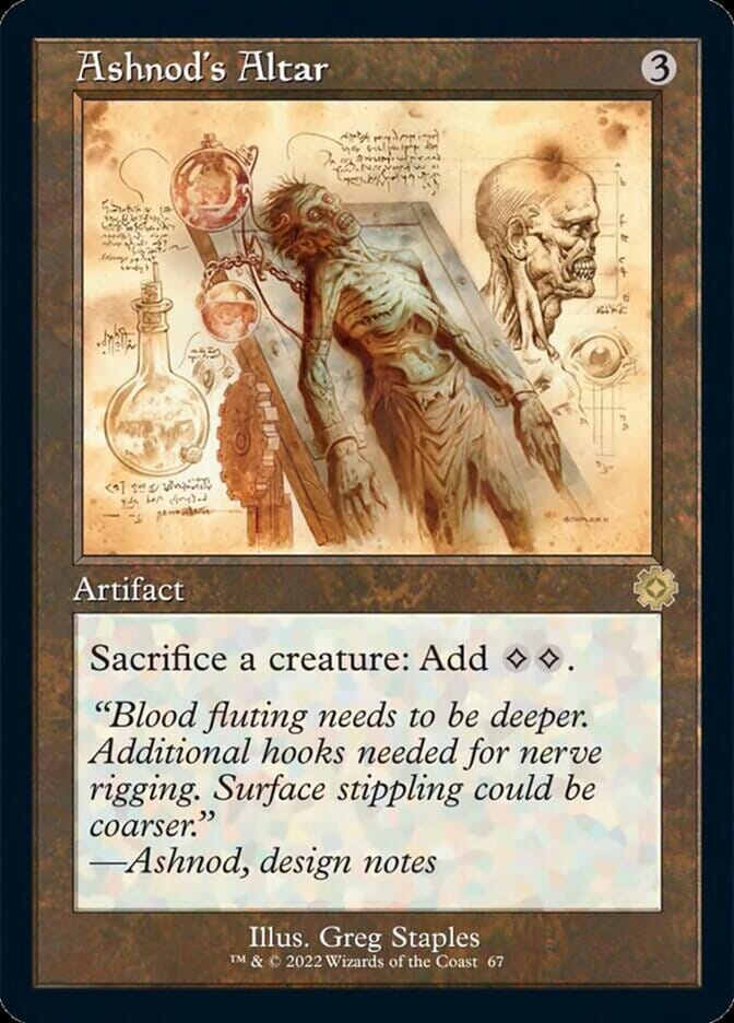 Ashnod's Altar (Retro Schematic) [The Brothers' War Retro Artifacts] MTG Single Magic: The Gathering  | Multizone: Comics And Games