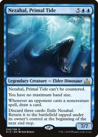Nezahal, Primal Tide [Rivals of Ixalan Promos] MTG Single Magic: The Gathering  | Multizone: Comics And Games