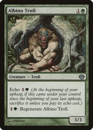 Albino Troll [Duel Decks: Garruk vs. Liliana] MTG Single Magic: The Gathering  | Multizone: Comics And Games