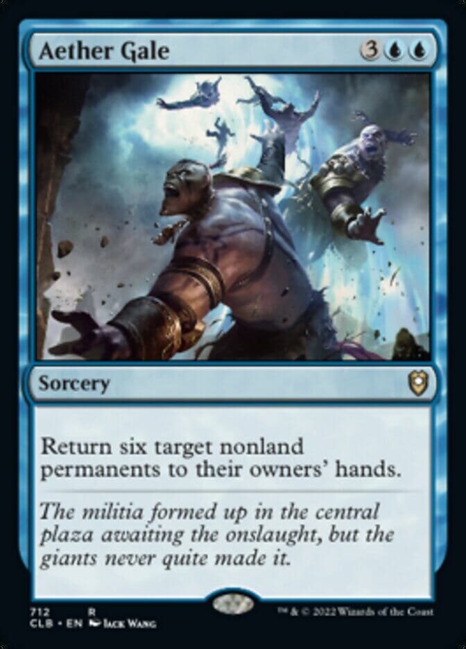 Aether Gale [Commander Legends: Battle for Baldur's Gate] MTG Single Magic: The Gathering  | Multizone: Comics And Games