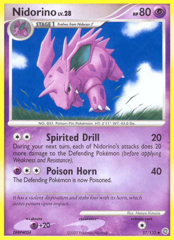 Nidorino (57/132) [Diamond & Pearl: Secret Wonders] Pokemon Single Pokémon  | Multizone: Comics And Games