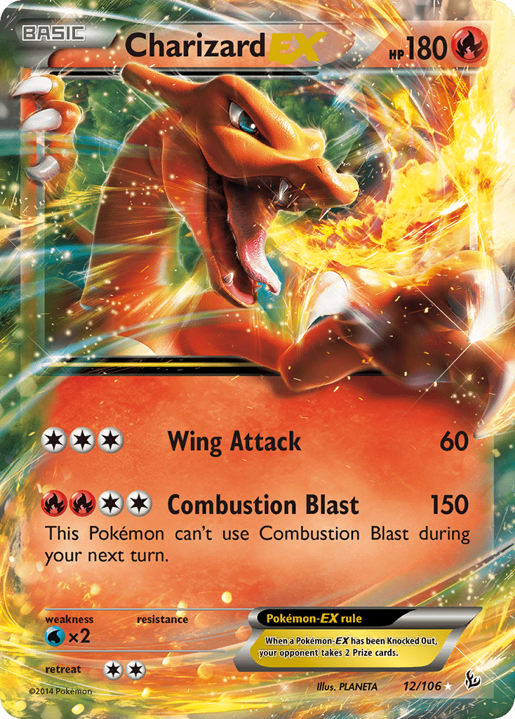 Charizard EX (12/106) [XY: Flashfire] Pokemon Single Pokémon  | Multizone: Comics And Games