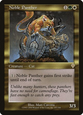Noble Panther [Invasion] MTG Single Magic: The Gathering  | Multizone: Comics And Games