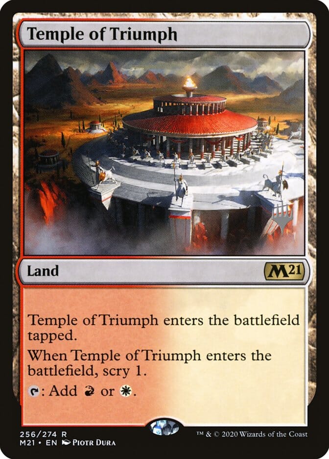 Temple of Triumph (Promo Pack) [Core Set 2021 Promos] MTG Single Magic: The Gathering  | Multizone: Comics And Games