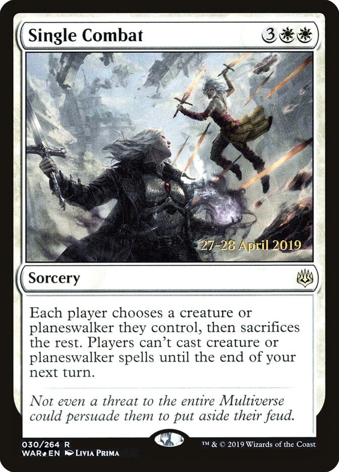 Single Combat [War of the Spark Prerelease Promos] MTG Single Magic: The Gathering  | Multizone: Comics And Games