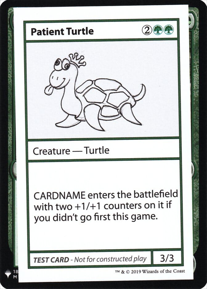 Patient Turtle [Mystery Booster Playtest Cards] MTG Single Magic: The Gathering  | Multizone: Comics And Games
