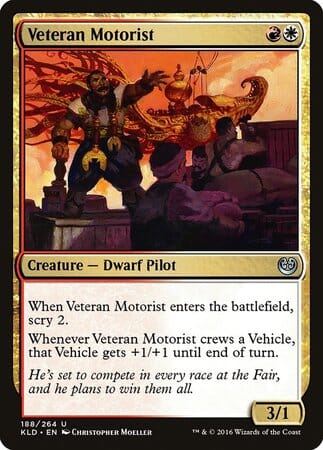 Veteran Motorist [Kaladesh] MTG Single Magic: The Gathering  | Multizone: Comics And Games