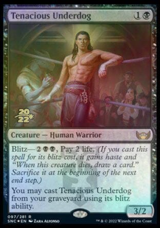 Tenacious Underdog [Streets of New Capenna Prerelease Promos] MTG Single Magic: The Gathering  | Multizone: Comics And Games