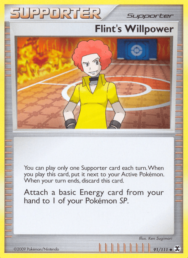 Flint's Willpower (91/111) [Platinum: Rising Rivals] Pokemon Single Pokémon  | Multizone: Comics And Games