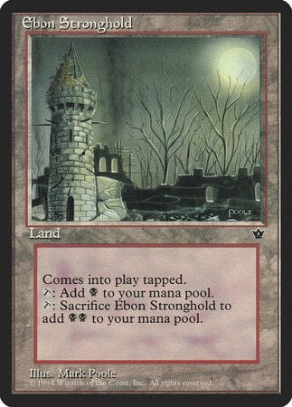 Ebon Stronghold [Fallen Empires] MTG Single Magic: The Gathering  | Multizone: Comics And Games