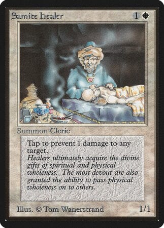 Samite Healer [Limited Edition Beta] MTG Single Magic: The Gathering  | Multizone: Comics And Games