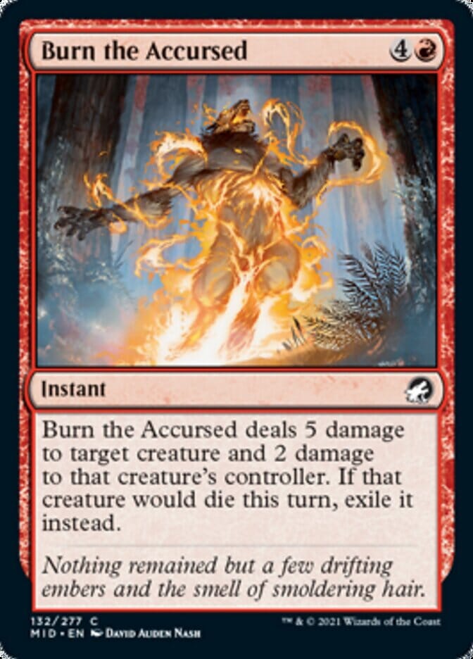 Burn the Accursed [Innistrad: Midnight Hunt] MTG Single Magic: The Gathering  | Multizone: Comics And Games