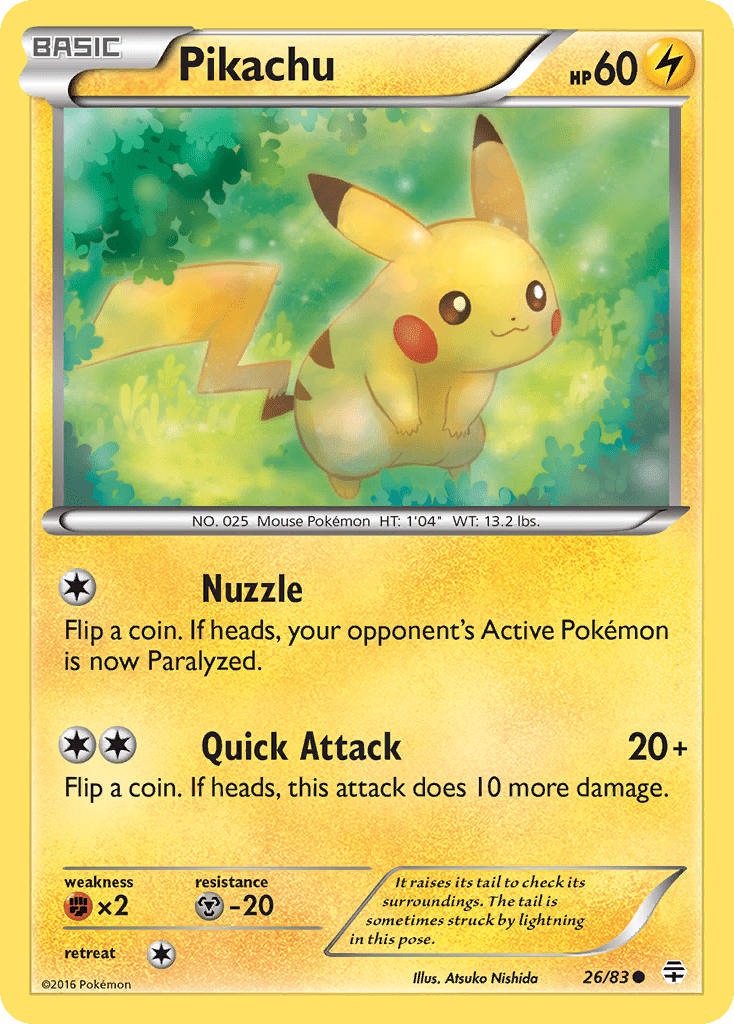 Pikachu (26/83) [XY: Generations] Pokemon Single Pokémon  | Multizone: Comics And Games