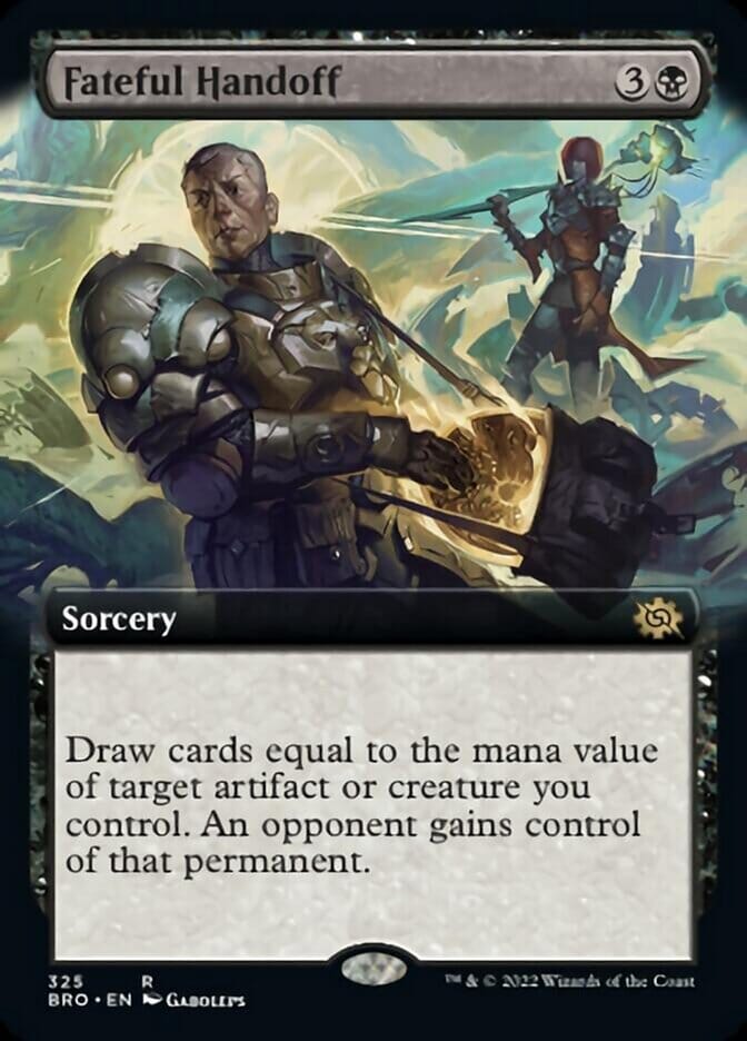 Fateful Handoff (Extended Art) [The Brothers' War] MTG Single Magic: The Gathering  | Multizone: Comics And Games