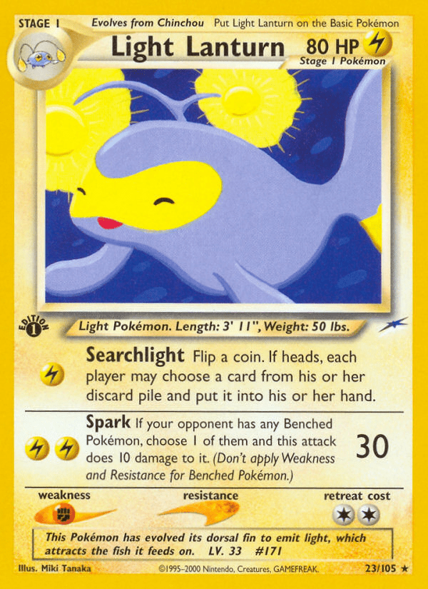 Light Lanturn (23/105) [Neo Destiny 1st Edition] Pokemon Single Pokémon  | Multizone: Comics And Games