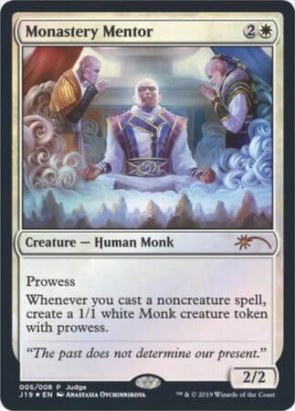 Monastery Mentor [Judge Gift Cards 2019] MTG Single Magic: The Gathering  | Multizone: Comics And Games